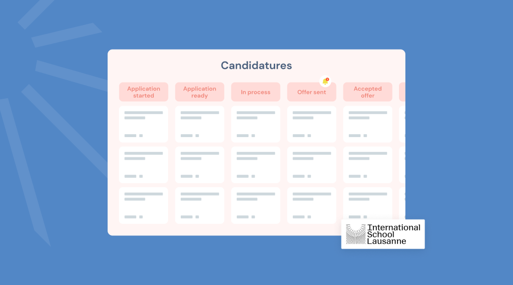 Visuel qui représente le suivi des candidatures pour le cas client ISL