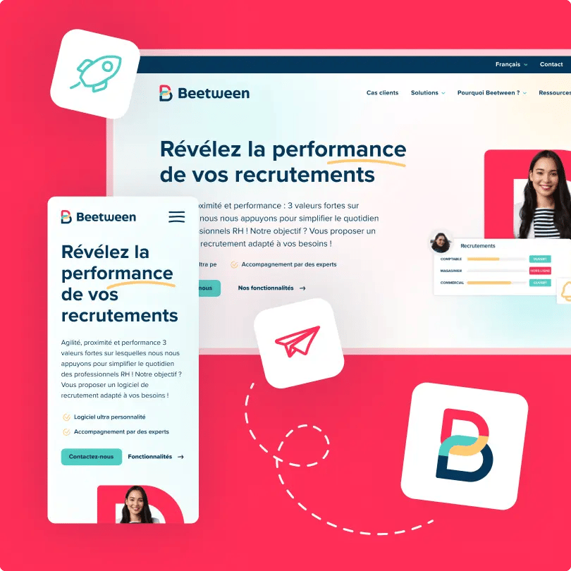 Page d'accueil du site Beetween