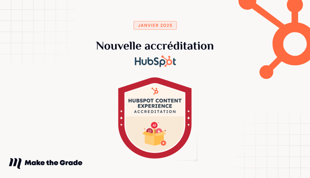 Visuel Newsletter - Accréditation Hubspot