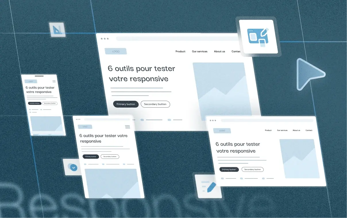 Illustration d'outils pour tester votre site responsive