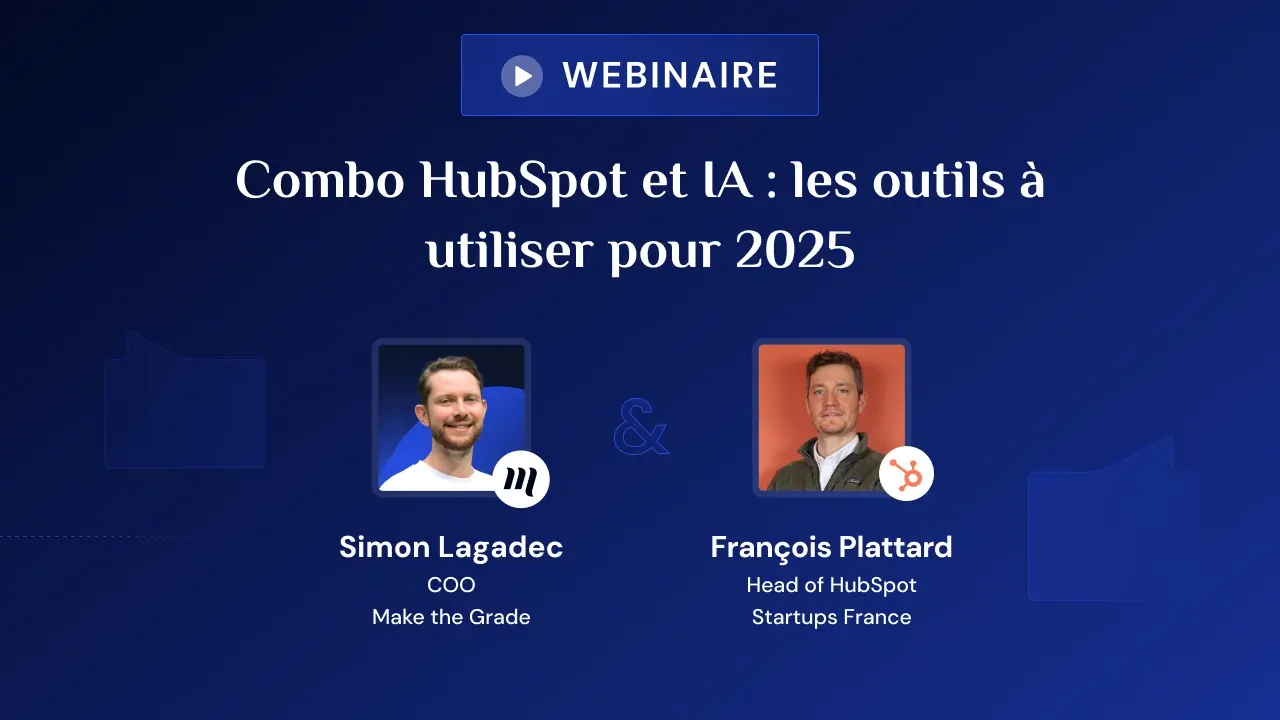 Image de couverture webinaire HubSpot et IA pour 2025